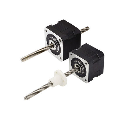 42 LHS-Serie Sechs Drähte 250N Kraft 2 Phase Nema17 Keine Gefangene & Externe Nuss Hybride lineare Schrittmotoren Lineare Akuatoren